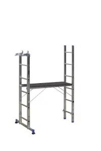 Mac Allister 3-way Aluminium Combination Ladder