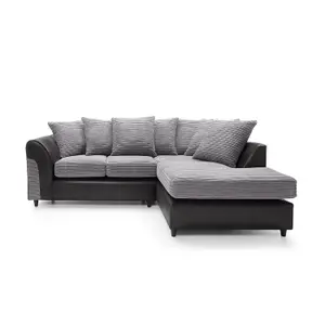 Harvey Right Facing Corner Sofa in Grey