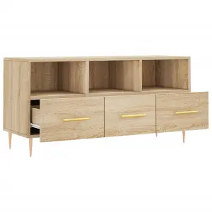 Berkfield TV Cabinet Sonoma Oak 102x36x50 cm Engineered Wood