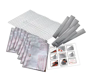 Radflek Radiator Reflector Panels - 8 Sheets, Foil - Energy & Heat saving. Cut to size