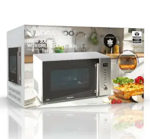 Daewoo 30L 900W Microwave With Grill & Convection 8 Auto Cook Settings KOC9C5T