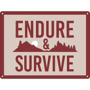 Grindstore Endure & Survive Plaque Brown/Tan (One Size)