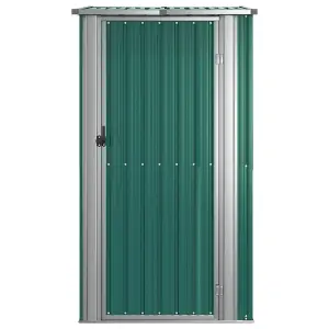 Berkfield Garden Shed Green 118.5x97x209.5 cm Galvanised Steel