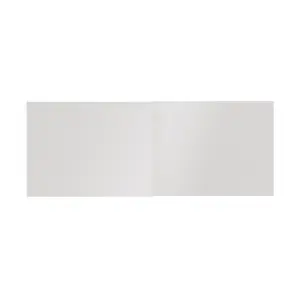 GoodHome Atomia Gloss White Sliding wardrobe door (H) 560mm x (W) 737mm, Pack of 4