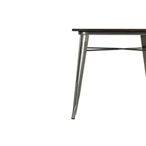 80.01 Cm Dining Table Metallic