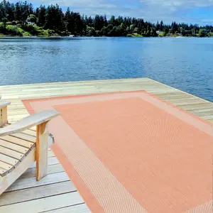 Ecology Collection Outdoor Rugs in Orange  200or