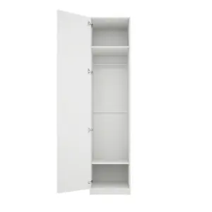 AUSTEN WHITE SINGLE DOOR WARDROBE