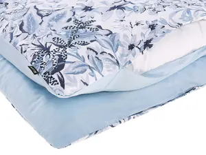 Duvet Cover Set BALLARD 135 x 200 cm Cotton Sateen Blue