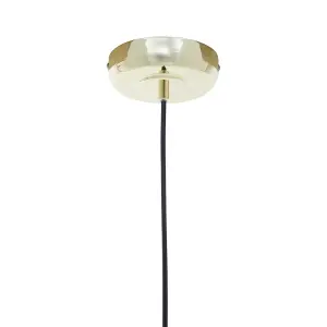 Interiors By Premier Versatile 1 Bulb Gold Finish Pendant Light, Effortlessly Maintained Down Light Wall, Sturdy Ceiling Light