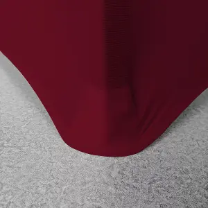 Front Flat Chair Cover for Wedding Decoration, Burgandy - Pack of 1