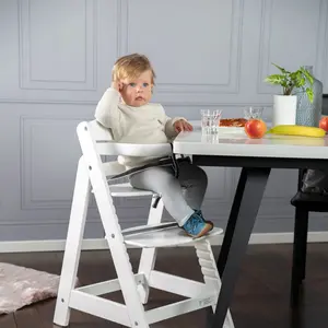 High Chair Sit Up 3, Various Colours Lacquered White