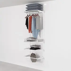 Open Wardrobe System with Basket 63cm (W)