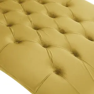 Velvet Chaise Lounge Mustard MURET