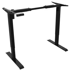 Dellonda Electric Adjustable Desk Frame Digital Controls 70kg Capacity Black