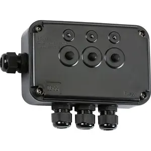 Knightsbridge Weatherproof Switch Box IP66 13A 3G Black - OP3GBK