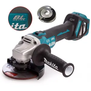 Makita DGA513Z 18v Cordless Brushless 125mm Angle Grinder Bare + Flange Nut