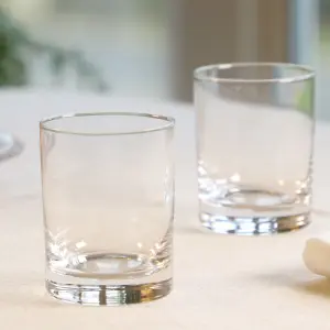 Set of 4 Plain Drinking Wine Glass Whiskey Glass Tumblers