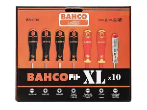 Bahco BahcoFit XL 10-Piece Screwdriver Set for Professionals and DIY Enthusiasts