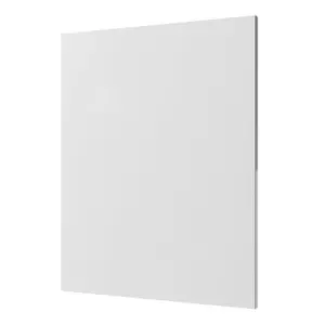 GoodHome Stevia & Garcinia Innovo handleless gloss white slab Blanking panel (H)715mm (W)595mm