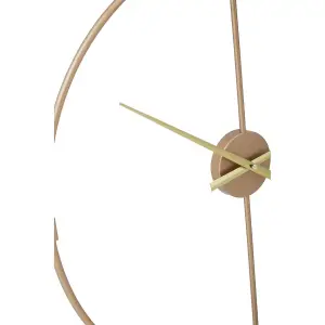 Interiors by Premier Wall Clock With Gold Finish Metal Open Frame