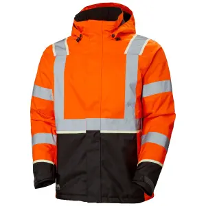 Helly Hansen Workwear Uc-Me Winter Jacket (Hi Vis Orange/Ebony)  (XXXXX Large)