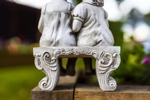 Kissing Kids Stone Effect Garden Ornament