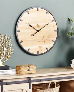 Wall Clock CABORCA Wood Light Wood