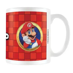 Super Mario Portrait Mario Mug Red/White (One Size)