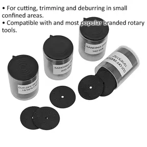 Versatile 138 Piece Rotary Tool Cutting Disc Set for Precision Cutting and Trimming