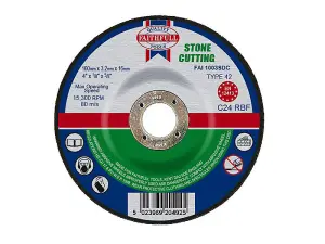 High-Performance Faithfull Depressed Centre Stone Cut Off Disc 100mm x 3.2mm x 16mm