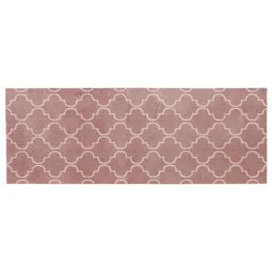 JVL Mega Machine Washable Doormat and Runner, Rose Lattice