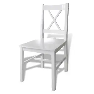 Berkfield 5 Piece Dining Set White