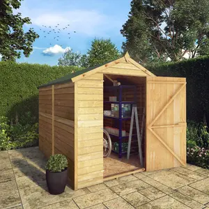 Mercia 8 x 6ft Overlap Apex Windowless Shed (Single Door) No