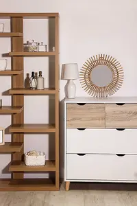 Stockholm 4 Drawer Chest White-Oak