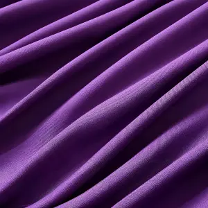 Fitted Sheet 25CM Deep Bed Sheet Double Size 137X190CM Purple Hotel Quality Poly Cotton