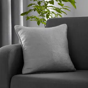 Strata Luxe Silver Velvet Filled Cushion