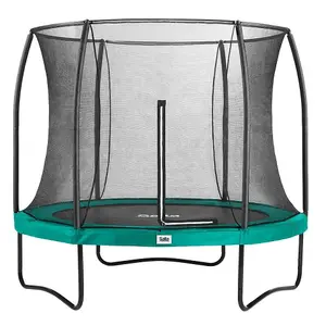 10ft Salta Green Round Comfort Edition Trampoline with Enclosure