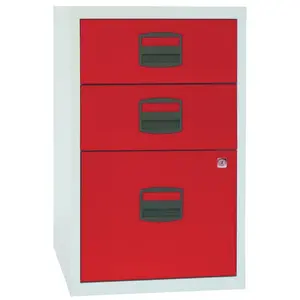 41.3cm Wide 3 -Drawer File Cabinet Red