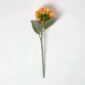 Homescapes Artificial Stem of Yellow Gerbera Flower, 44 cm