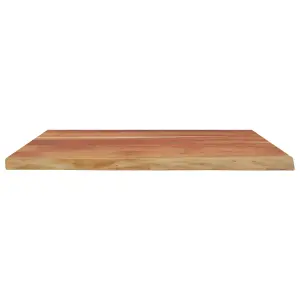 Berkfield Desk Top 90x80x2.5 cm Rectangular Solid Wood Acacia Live Edge