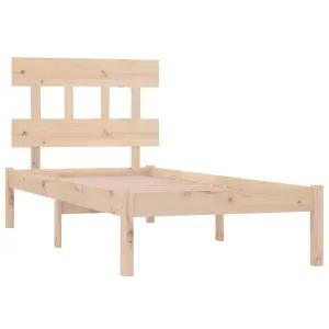 Berkfield Bed Frame Solid Wood 90x200 cm