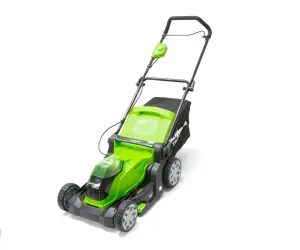 Greenworks 40V 41cm Cordless Lawnmower with Two Batteries & Charger