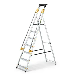 Abbey Aluminium Safety Platform Step Ladders - 7 Tread