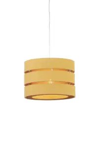 Trio Mustard yellow Pendant Light shade (D)35cm