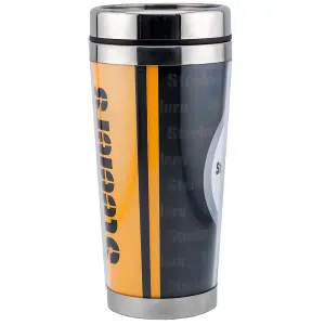 Pittsburgh Steelers Wrap Travel Mug Blue/White/Yellow (One Size)