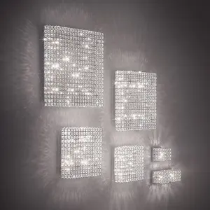 Luminosa Admiral  6 Light Indoor Square Medium Flush Light Chrome, G9