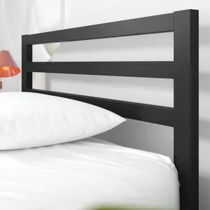 Christiano Metal Bed Frame with Headboard Single (3')