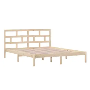 Berkfield Bed Frame Solid Wood Pine 160x200 cm