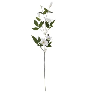 Hill Interiors White Florida Clematis Faux Plant