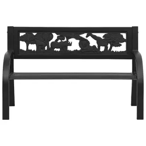 Berkfield Children Garden Bench 86 cm Steel